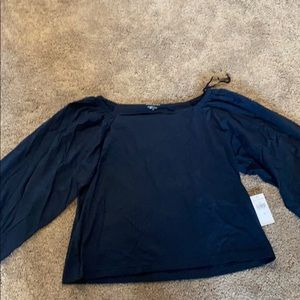 Causal navy blouse